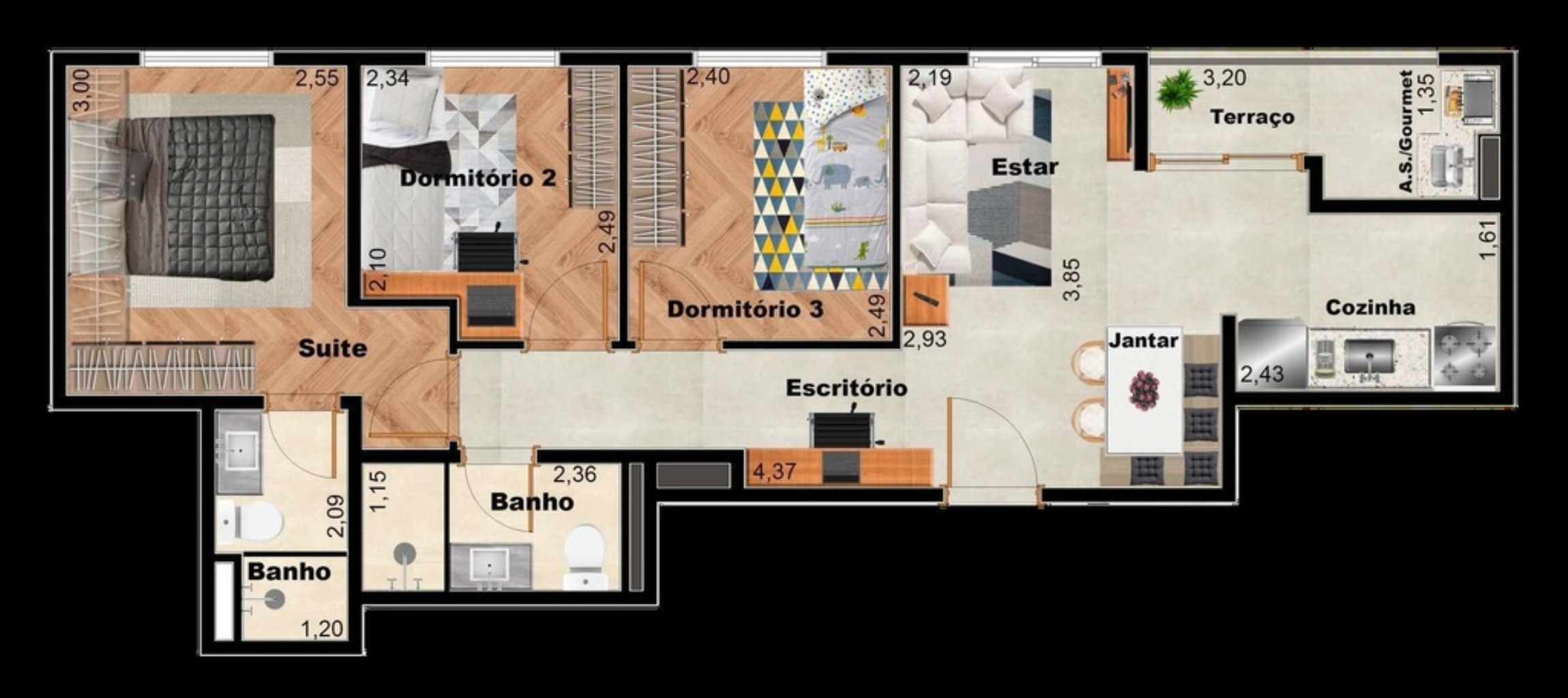 Apartamento à venda com 2 quartos, 35m² - Foto 34