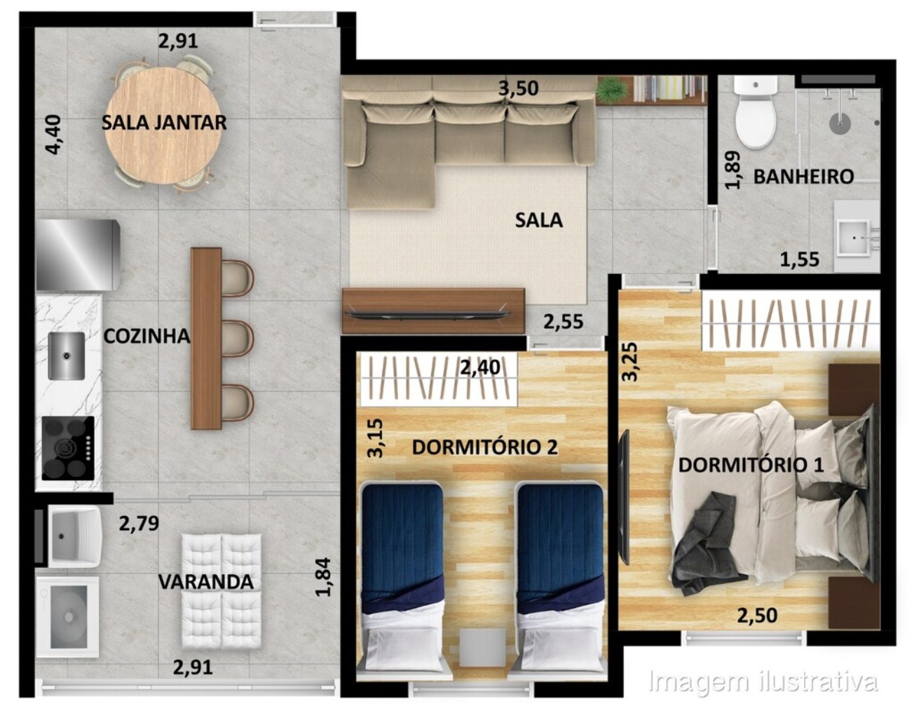 Apartamento à venda com 2 quartos, 44m² - Foto 22