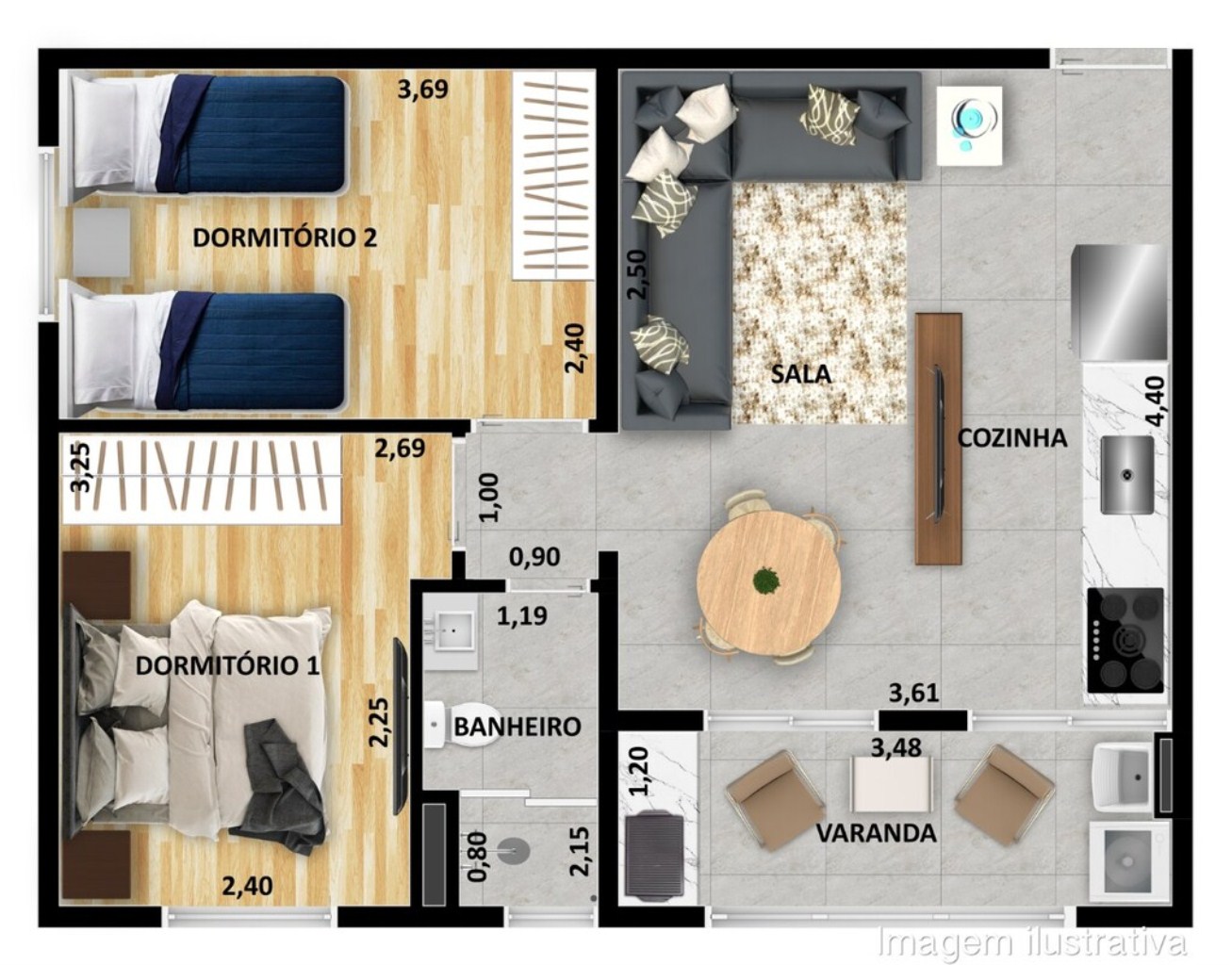 Apartamento à venda com 2 quartos, 115m² - Foto 20