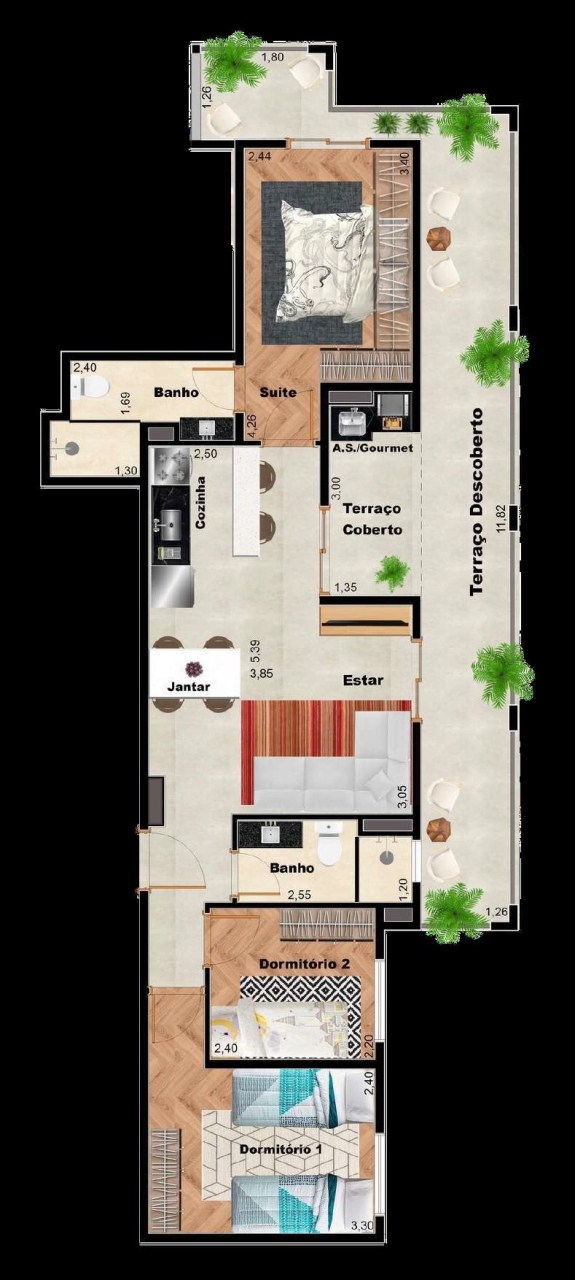 Apartamento à venda com 2 quartos, 41m² - Foto 54