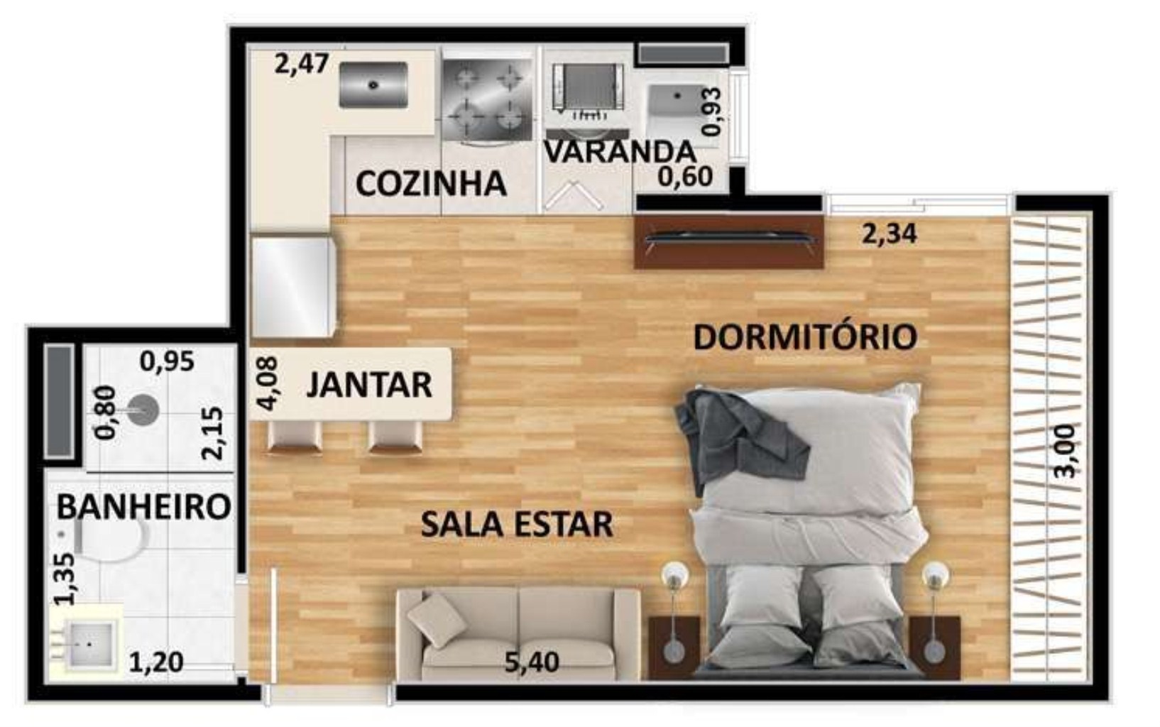 Apartamento à venda com 2 quartos, 61m² - Foto 15