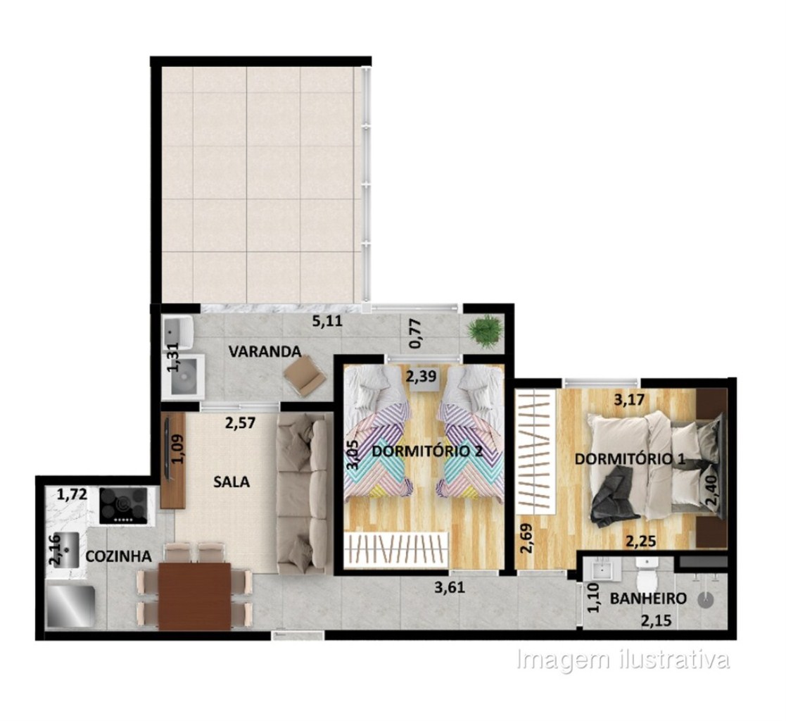 Apartamento à venda com 2 quartos, 115m² - Foto 23