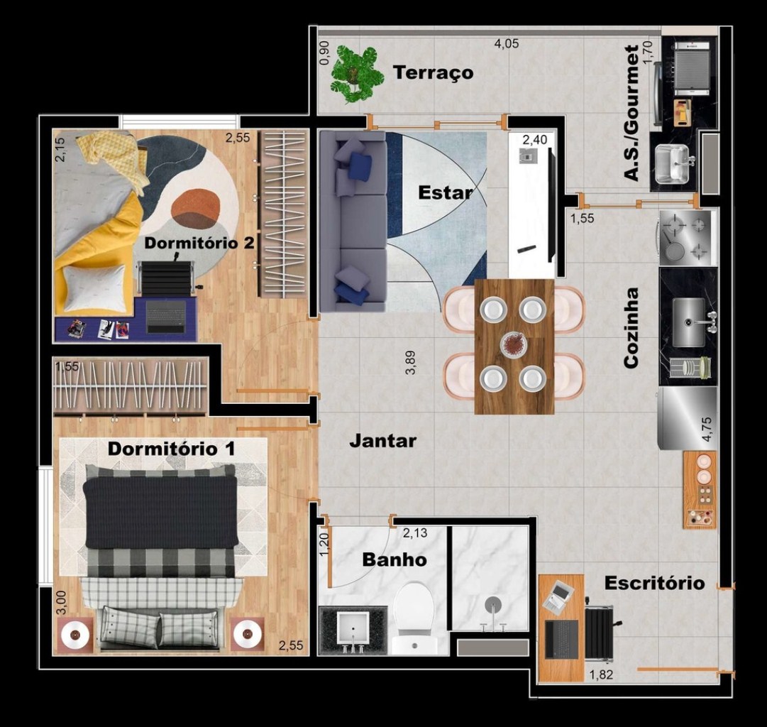 Apartamento à venda com 2 quartos, 44m² - Foto 36