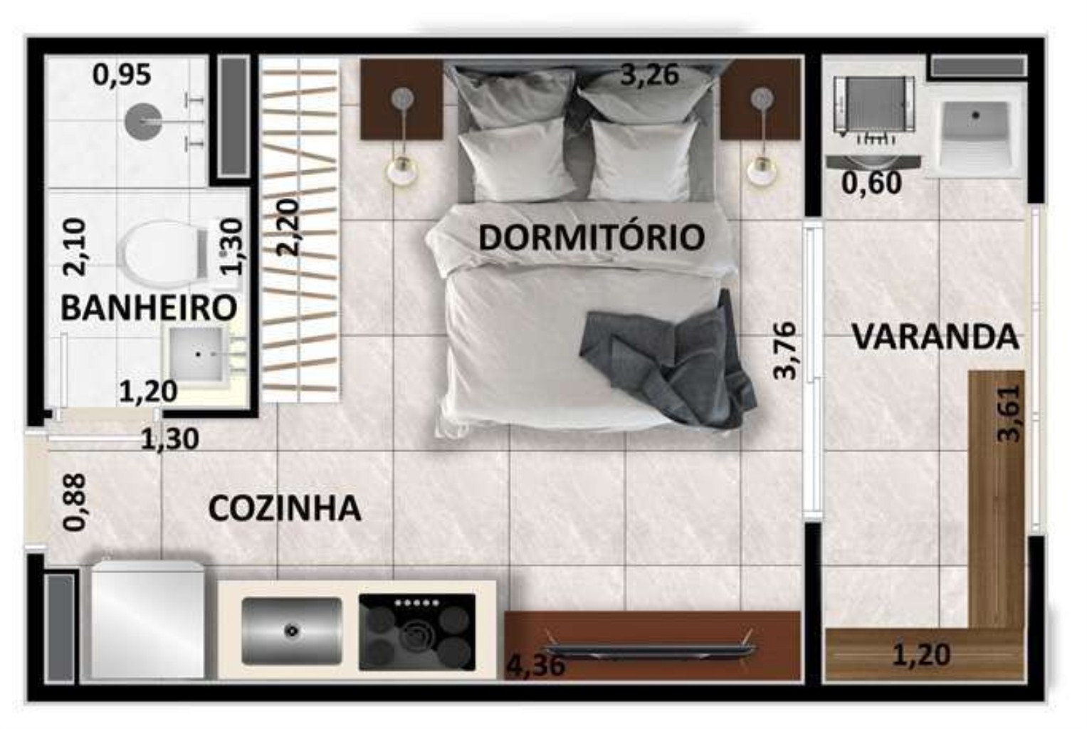 Apartamento à venda com 2 quartos, 61m² - Foto 13