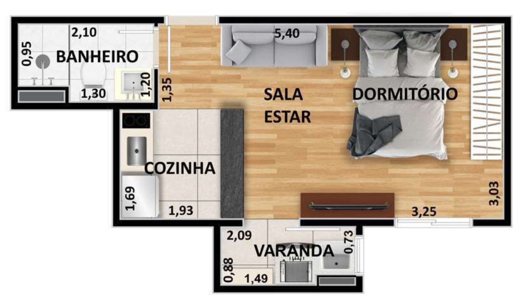 Apartamento à venda com 2 quartos, 61m² - Foto 16