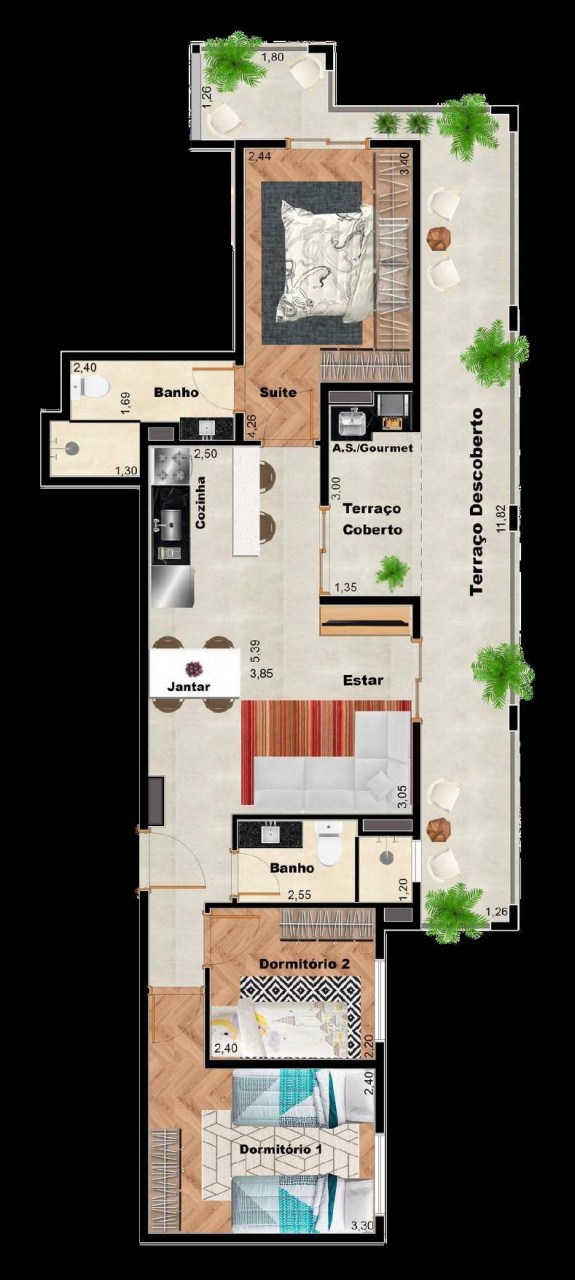 Apartamento à venda com 2 quartos, 44m² - Foto 54