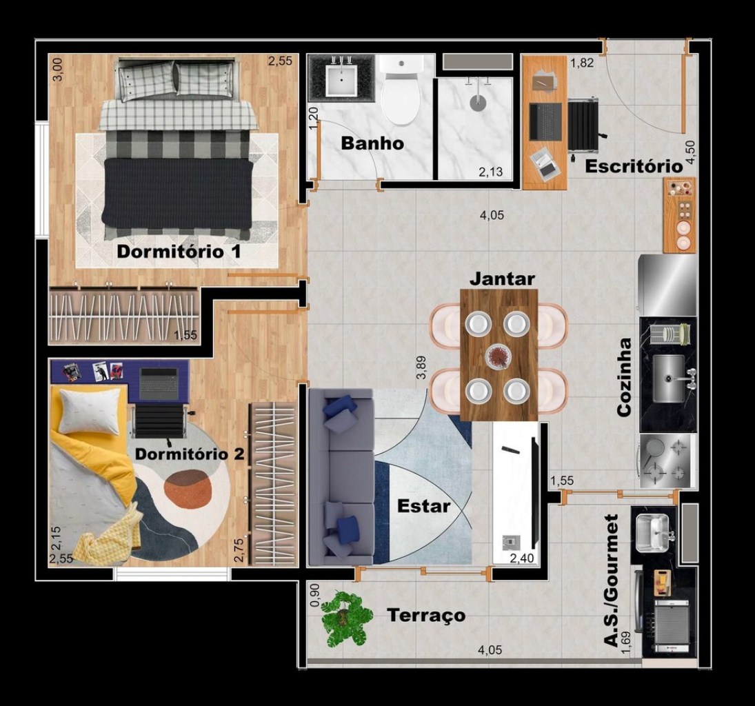 Apartamento à venda com 2 quartos, 44m² - Foto 34