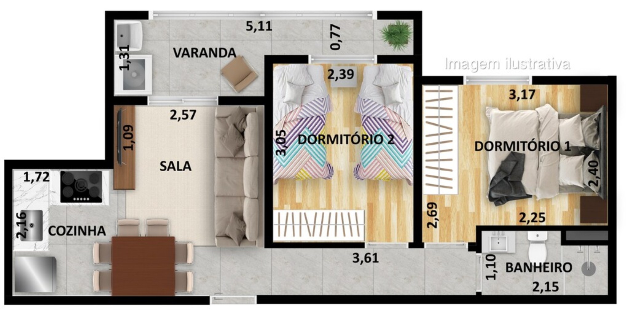 Apartamento à venda com 2 quartos, 115m² - Foto 18