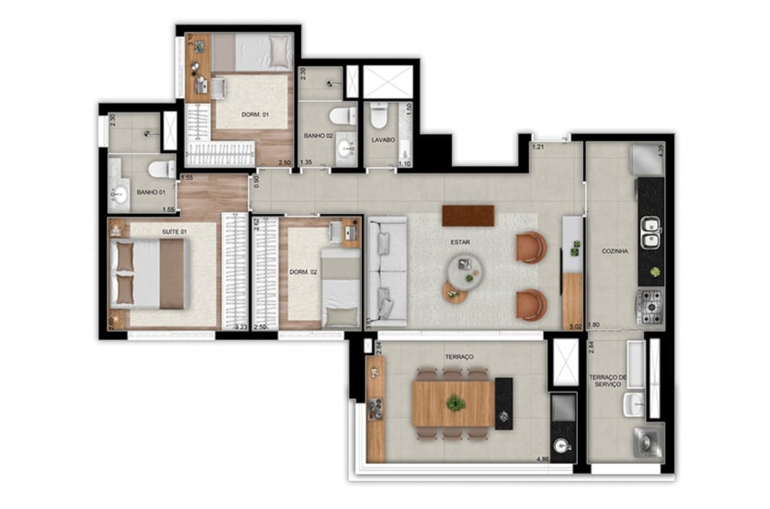 Apartamento, 3 quartos, 95 m² - Foto 27