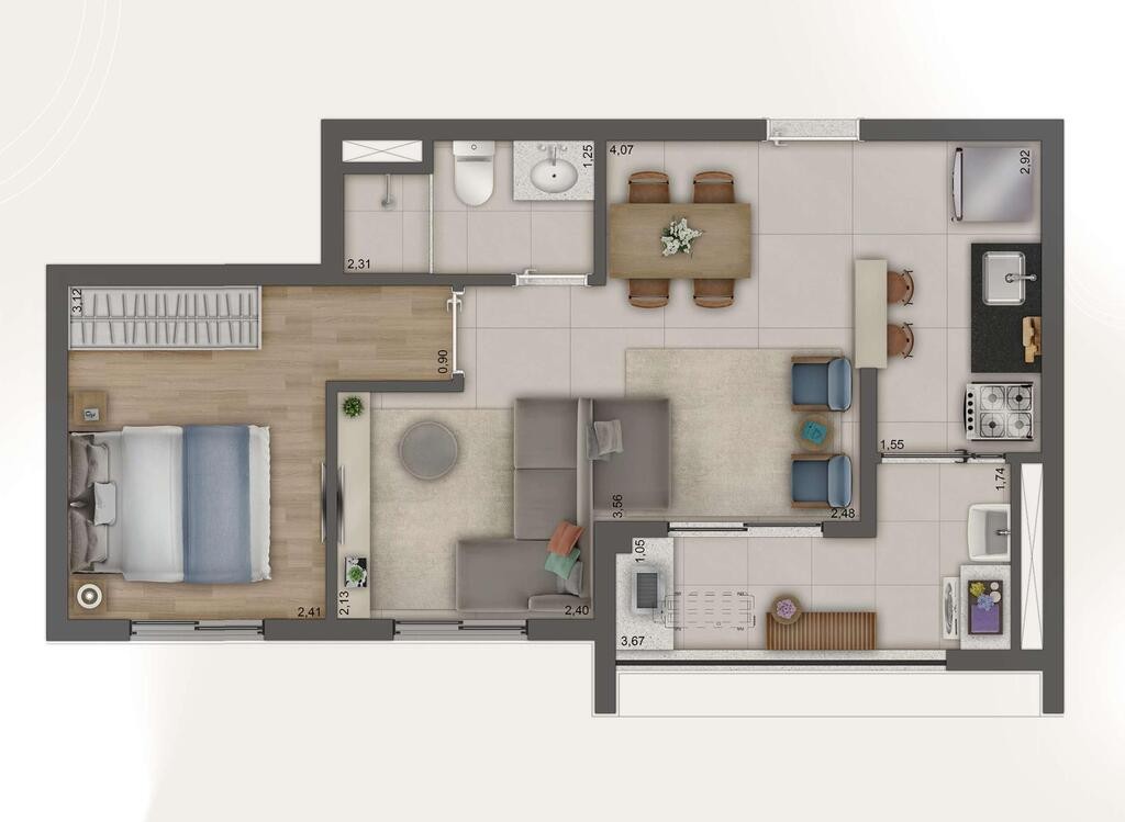 Apartamento, 2 quartos, 49 m² - Foto 23