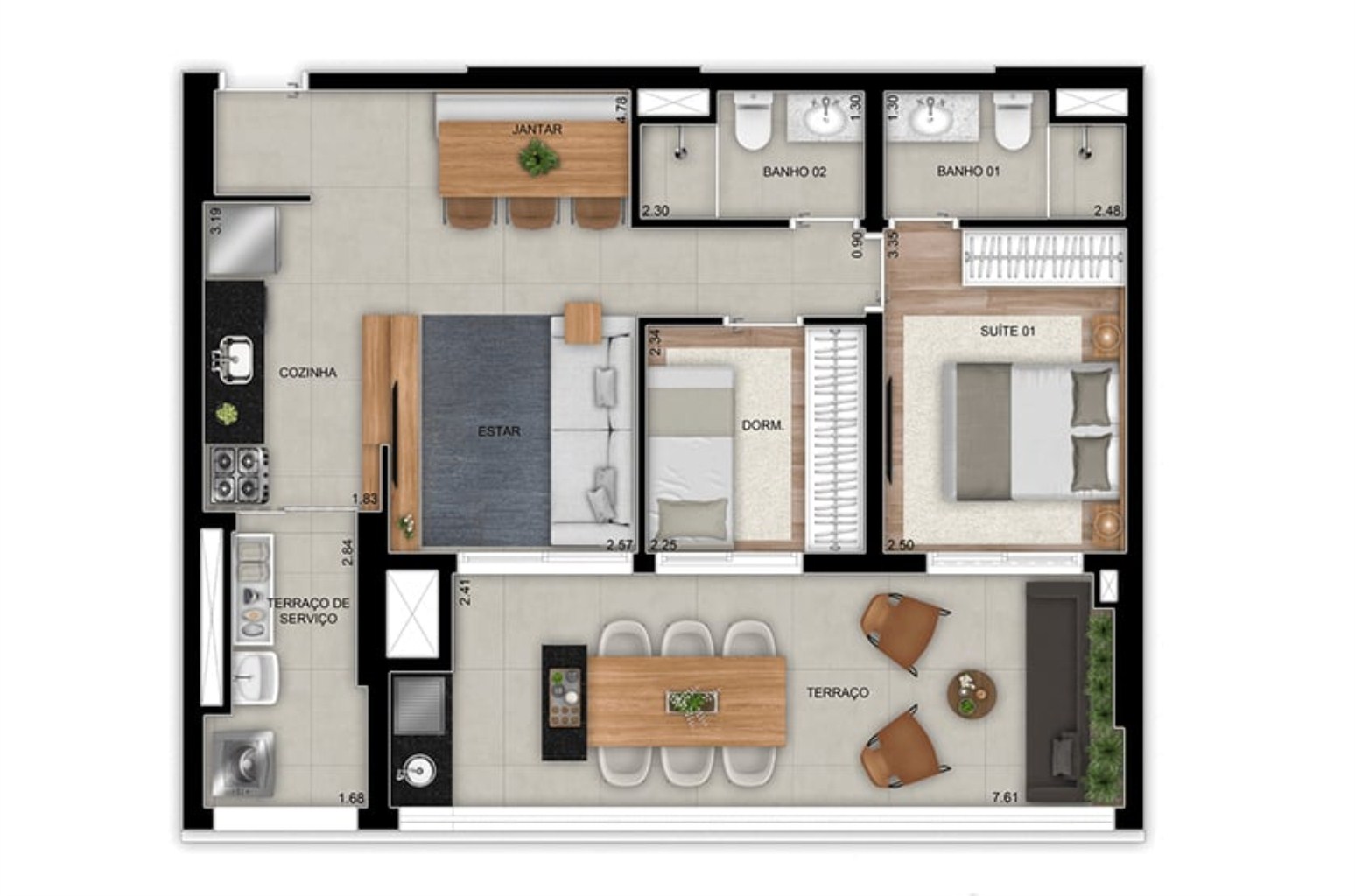 Apartamento, 3 quartos, 95 m² - Foto 25