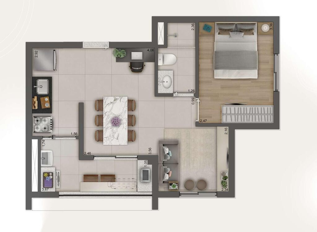 Apartamento, 2 quartos, 49 m² - Foto 21