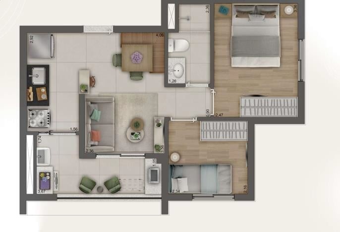 Apartamento, 2 quartos, 49 m² - Foto 20