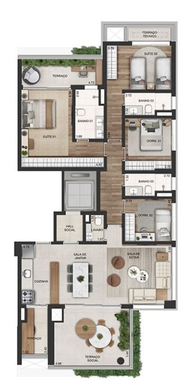 Apartamento à venda com 2 quartos, 80m² - Foto 24