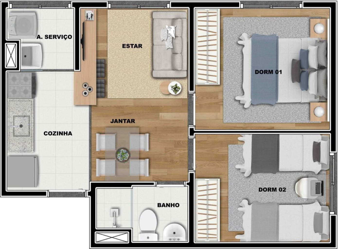 Apartamento à venda com 2 quartos, 41m² - Foto 26