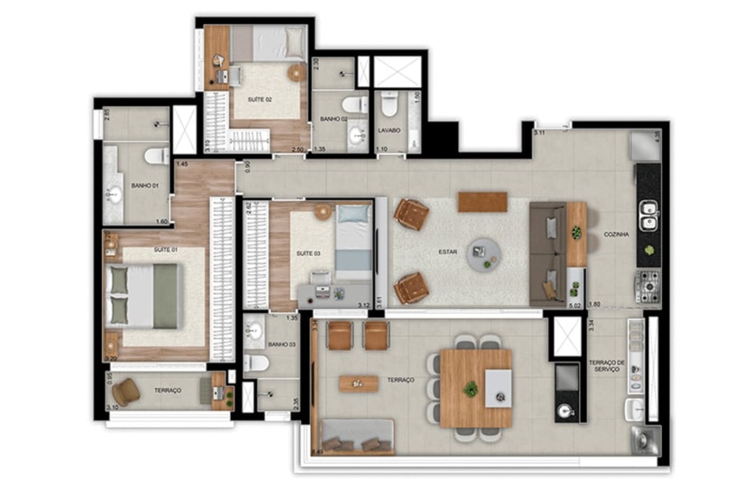 Apartamento, 3 quartos, 95 m² - Foto 29