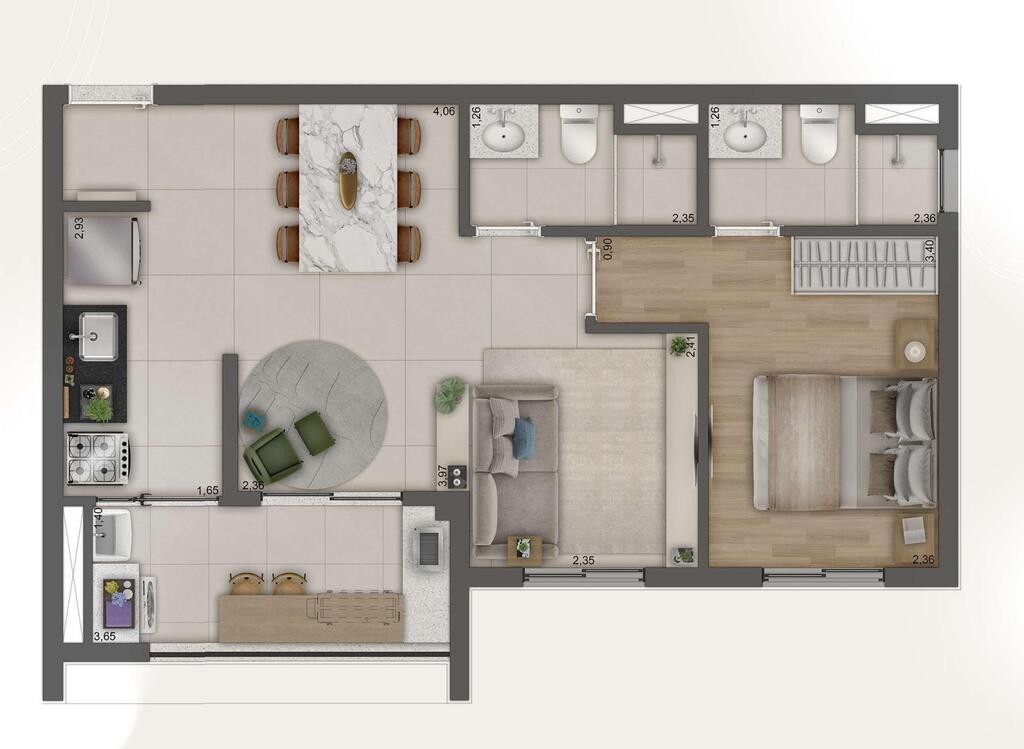 Apartamento, 2 quartos, 49 m² - Foto 25