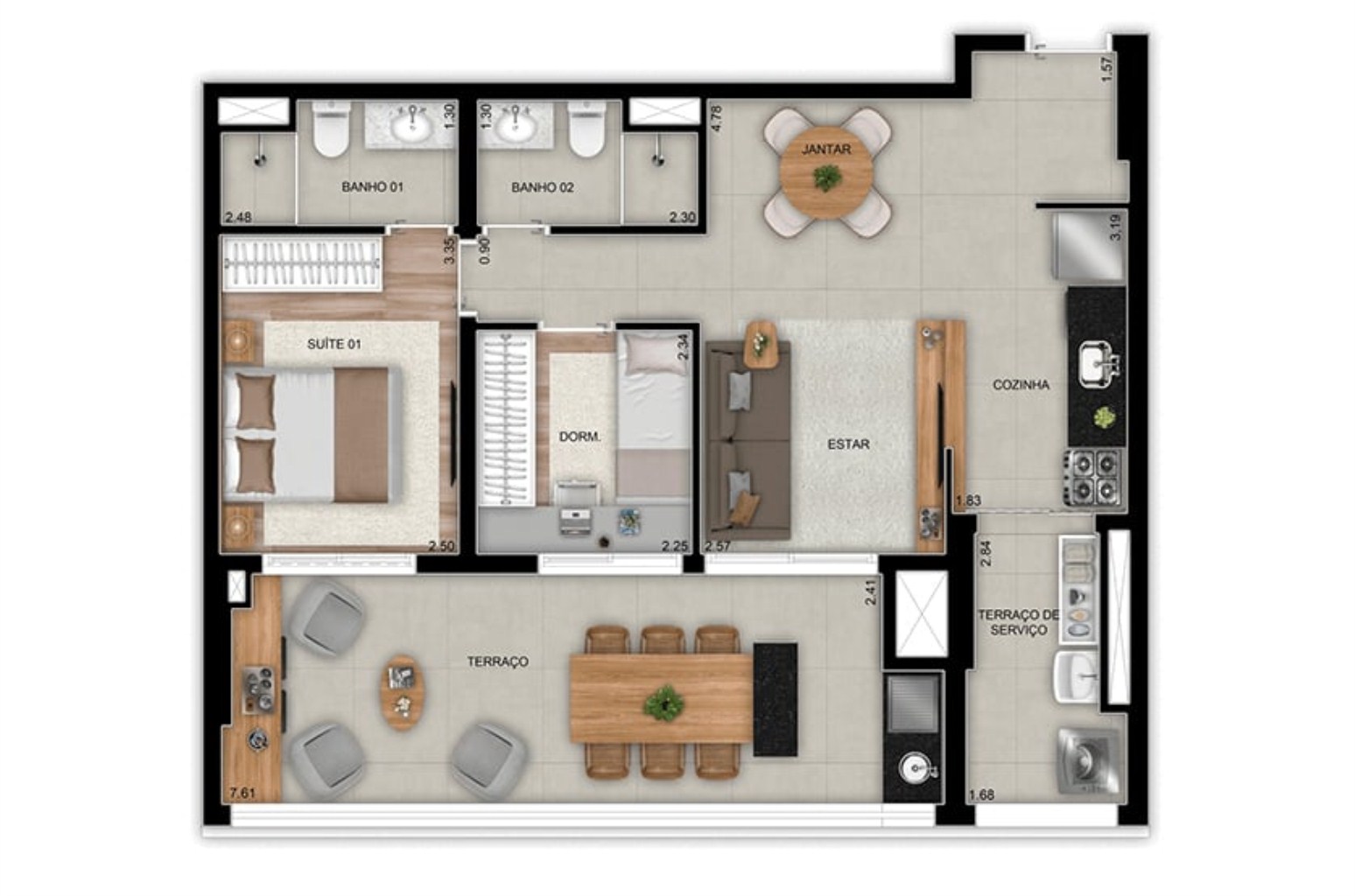 Apartamento, 3 quartos, 95 m² - Foto 26