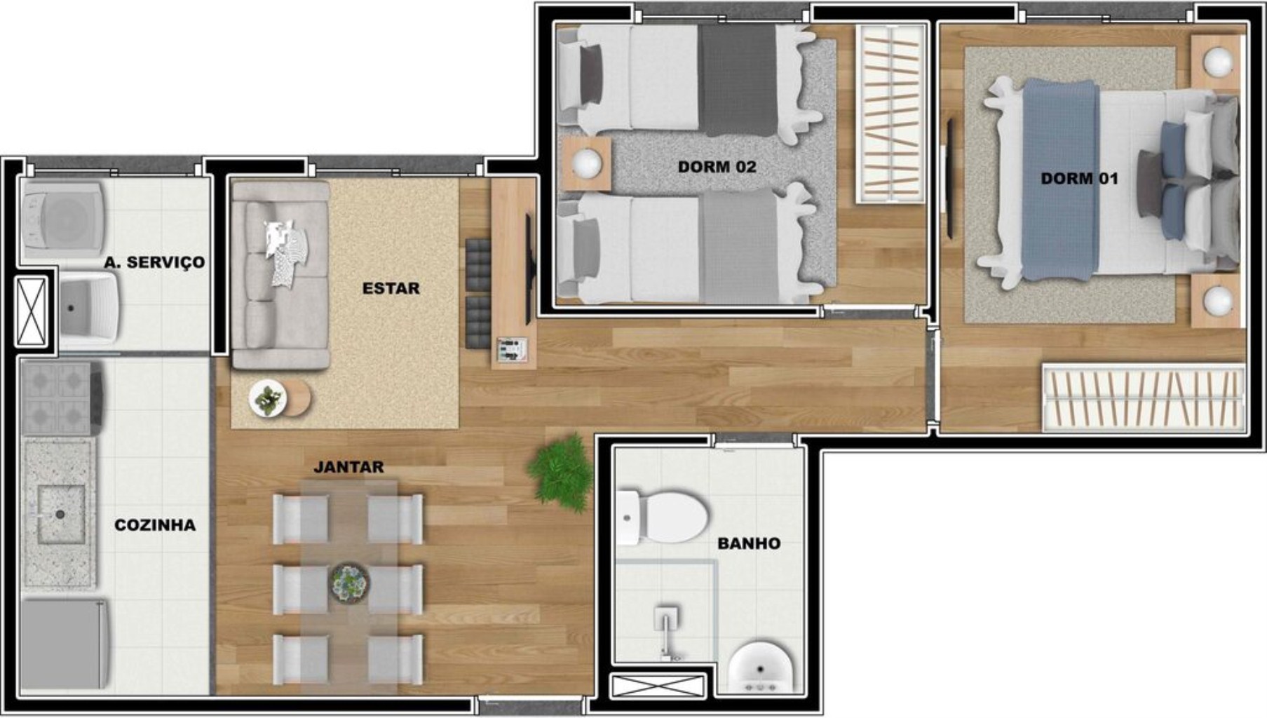 Apartamento à venda com 2 quartos, 41m² - Foto 27