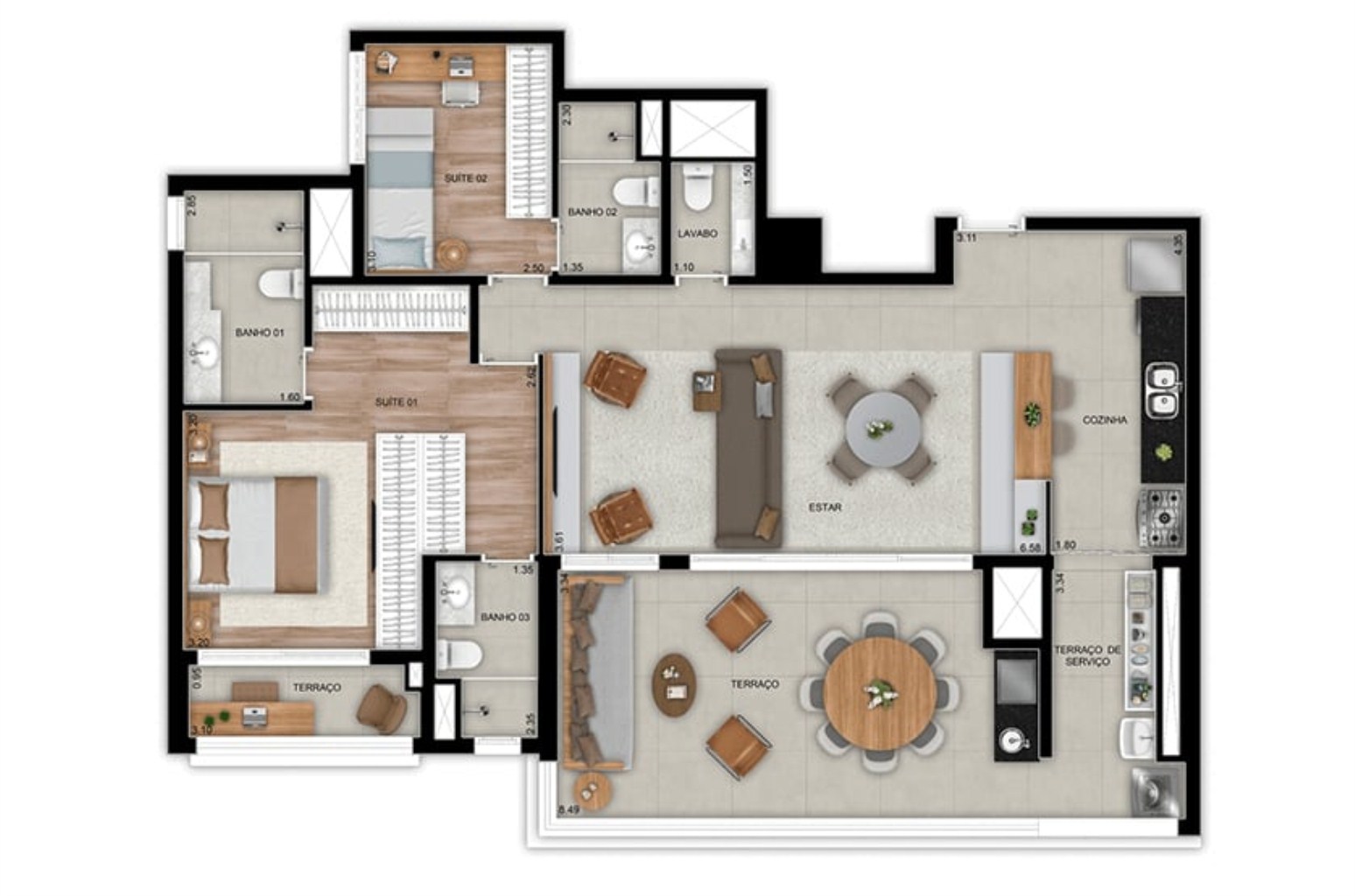 Apartamento, 3 quartos, 95 m² - Foto 30