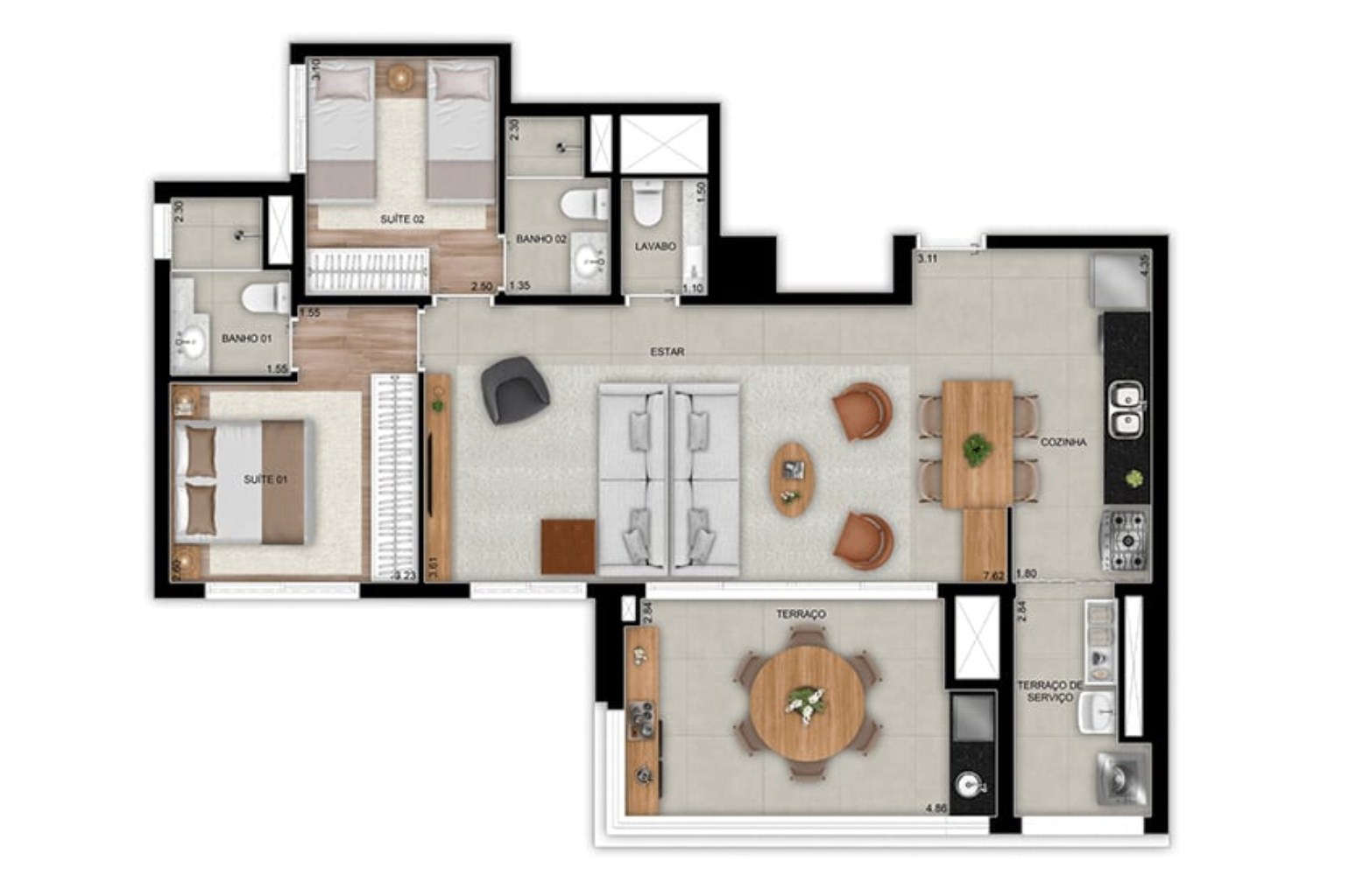 Apartamento, 3 quartos, 95 m² - Foto 28