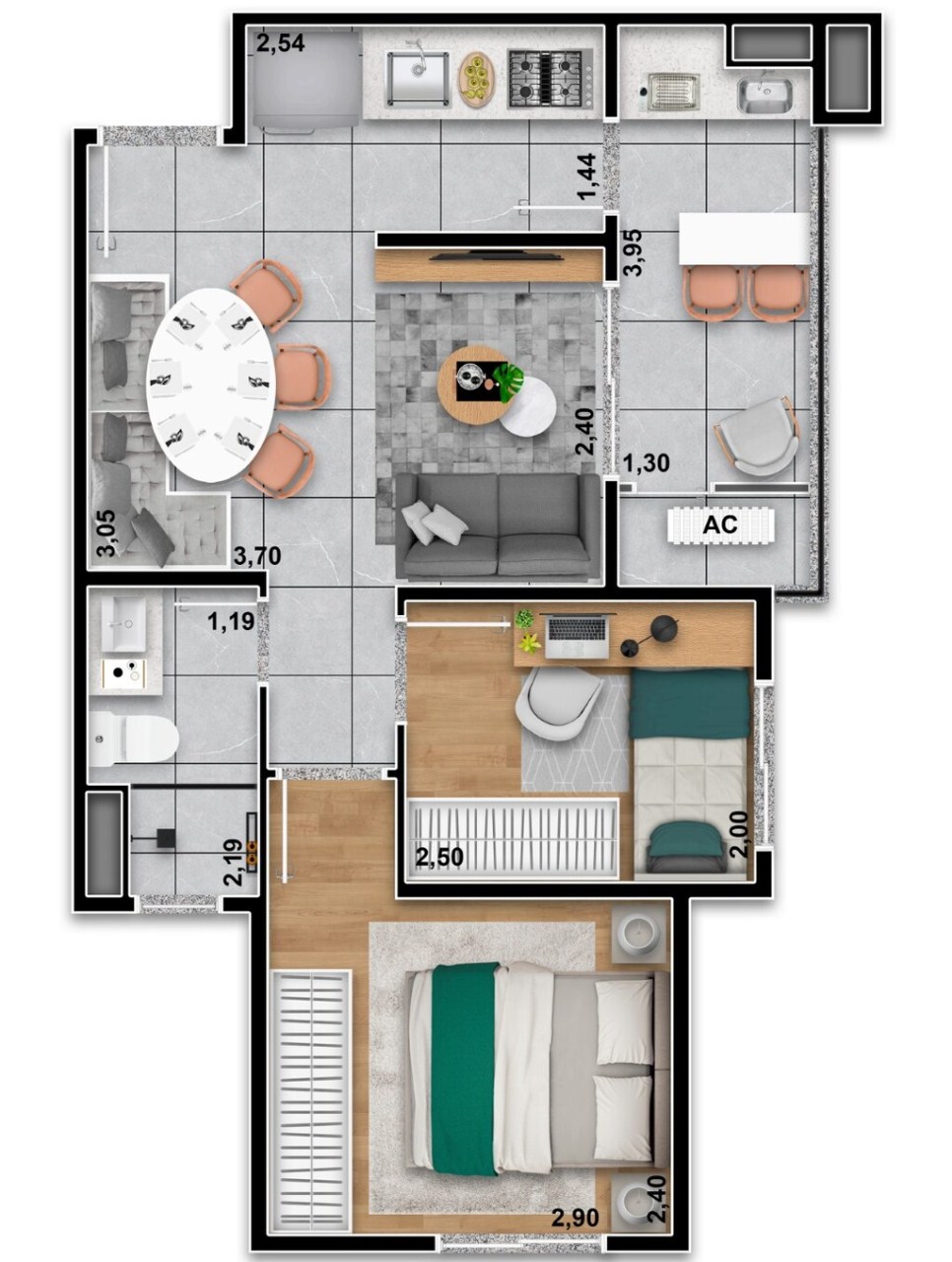 Apartamento à venda com 1 quarto, 33m² - Foto 33