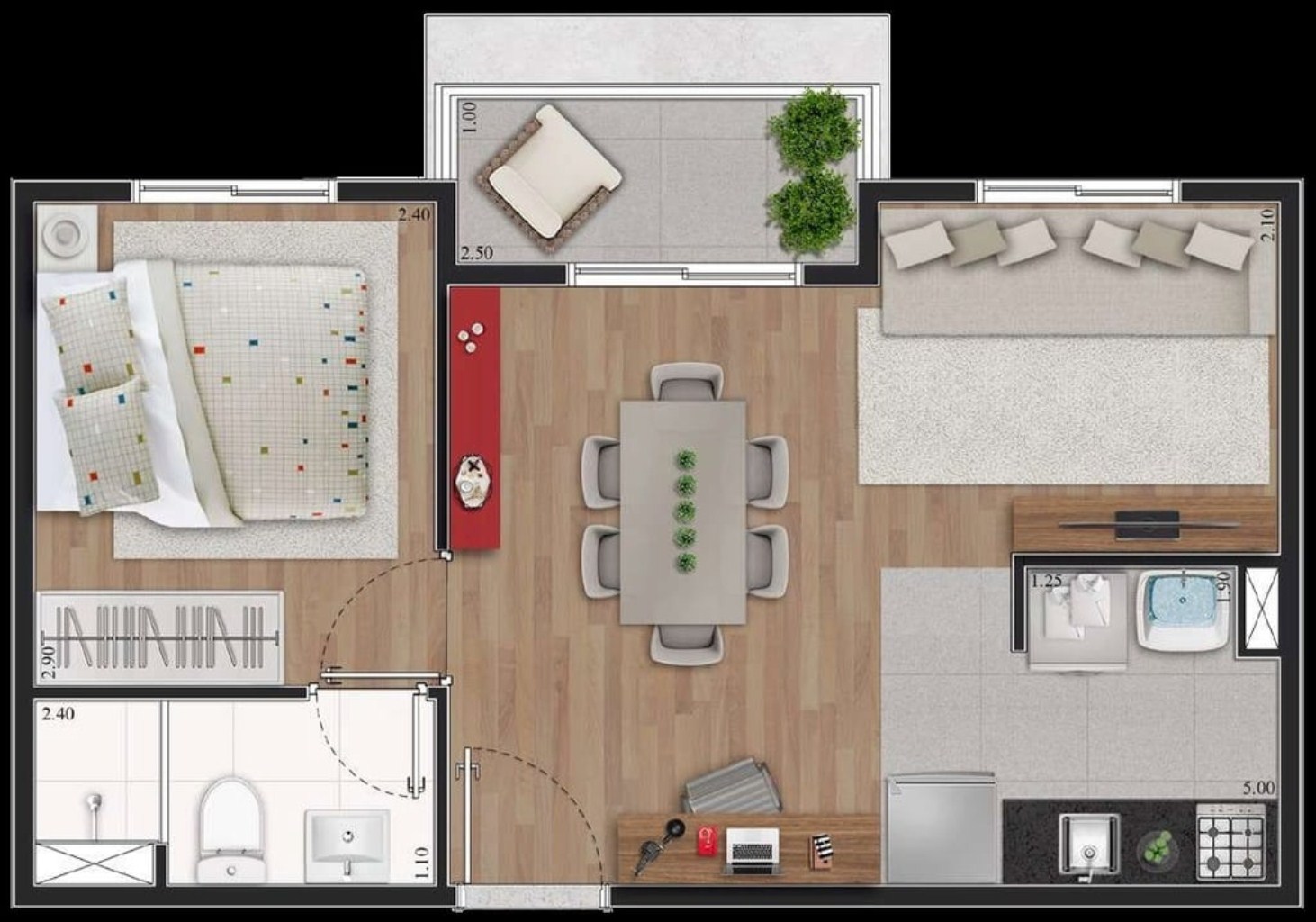 Apartamento, 3 quartos, 47 m² - Foto 16