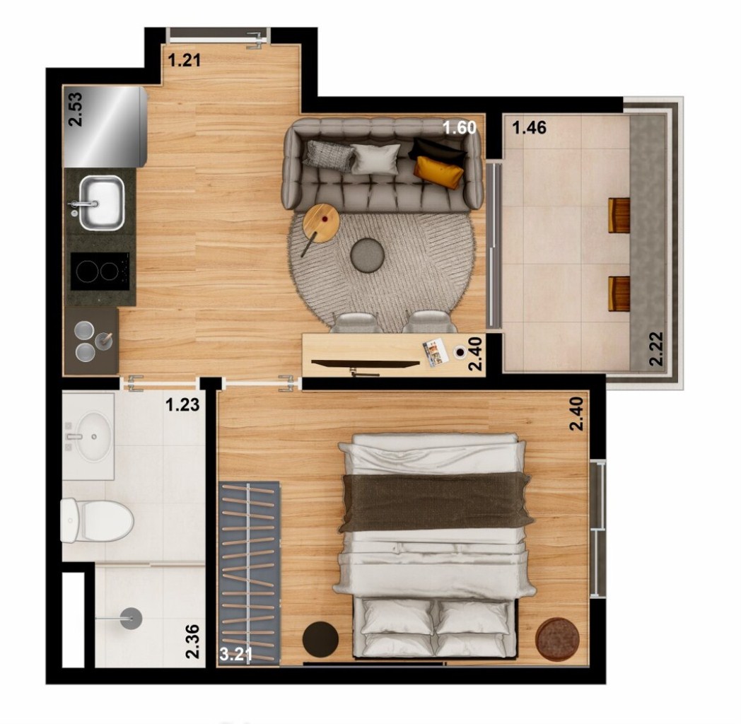 Apartamento à venda com 1 quarto, 20m² - Foto 31