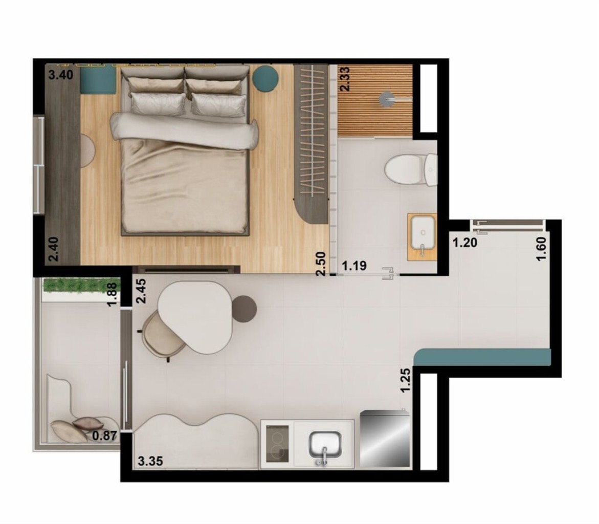 Apartamento à venda com 1 quarto, 27m² - Foto 30