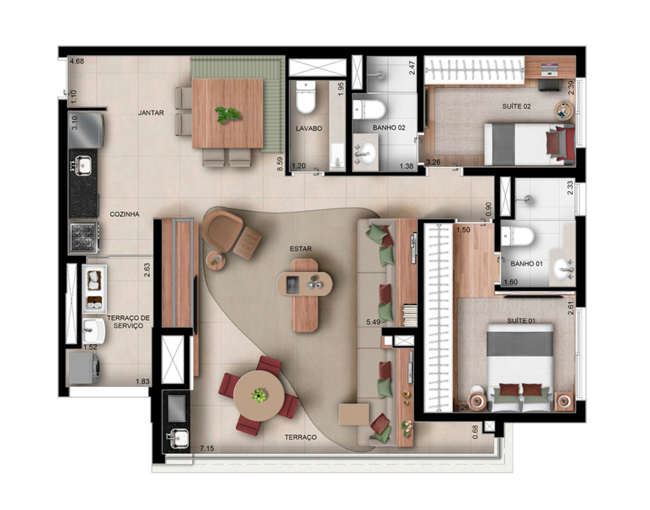 Apartamento, 3 quartos, 95 m² - Foto 23