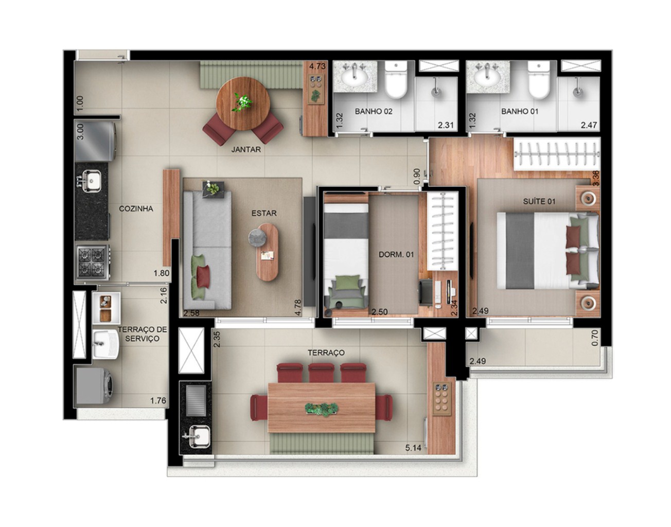Apartamento, 3 quartos, 95 m² - Foto 21