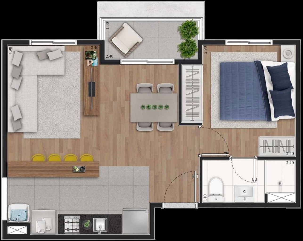 Apartamento, 3 quartos, 47 m² - Foto 18