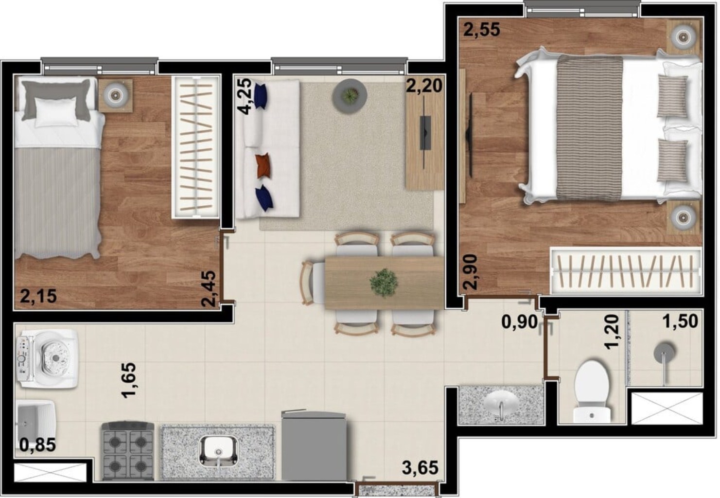 Apartamento à venda com 2 quartos, 48m² - Foto 25