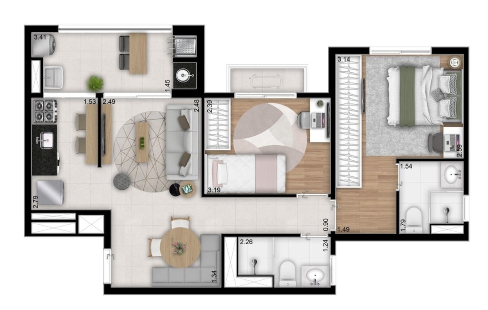 Apartamento, 1 quarto, 22 m² - Foto 22