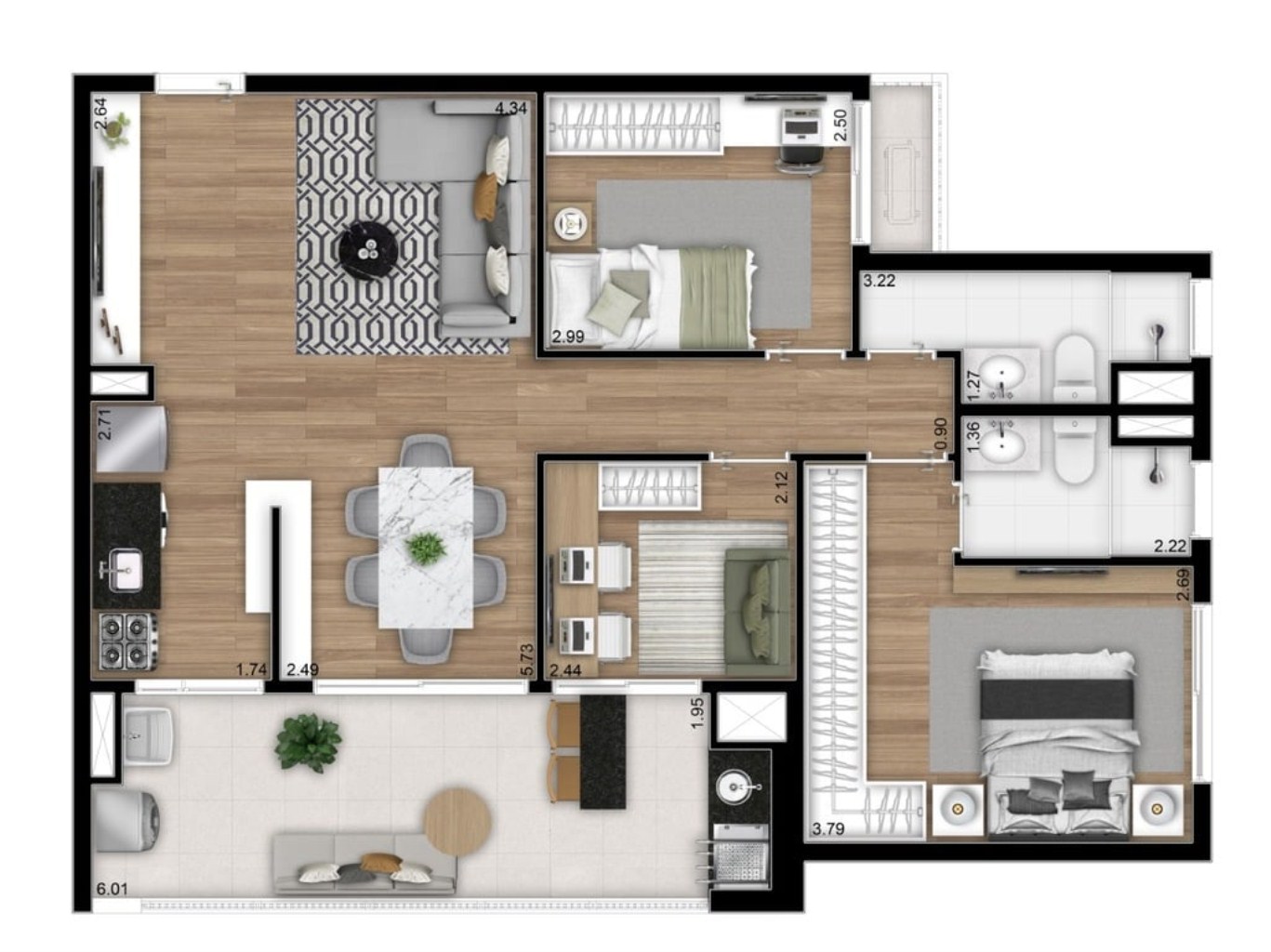 Apartamento, 1 quarto, 22 m² - Foto 24