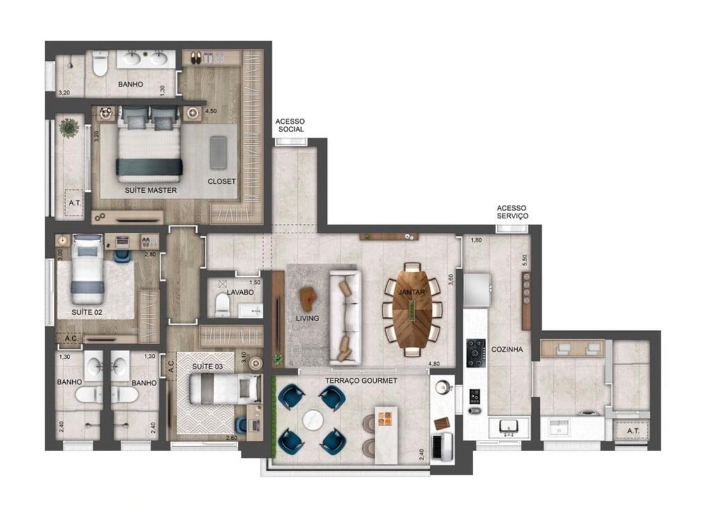 Cobertura, 3 quartos, 352 m² - Foto 14