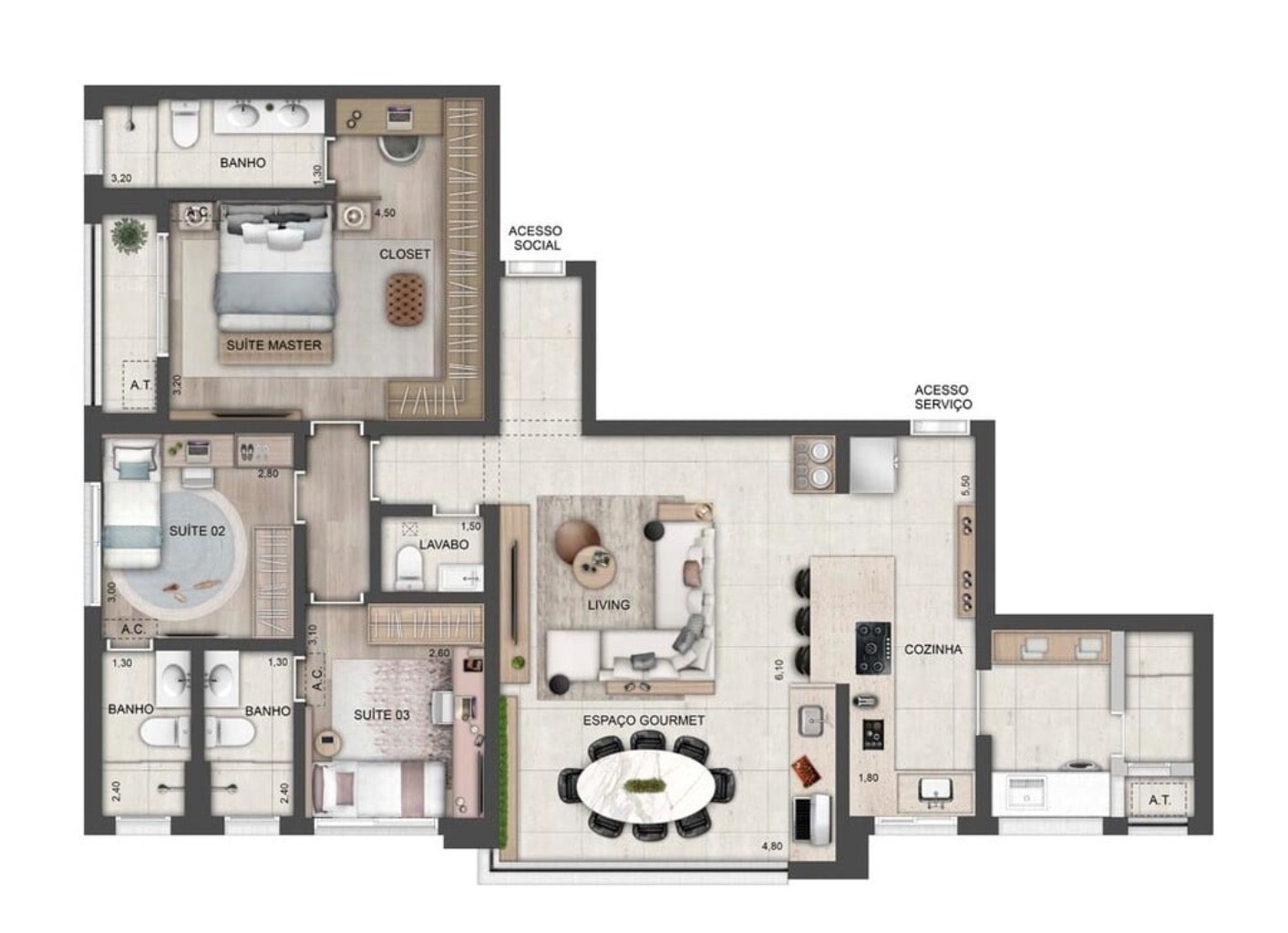 Cobertura, 3 quartos, 352 m² - Foto 15