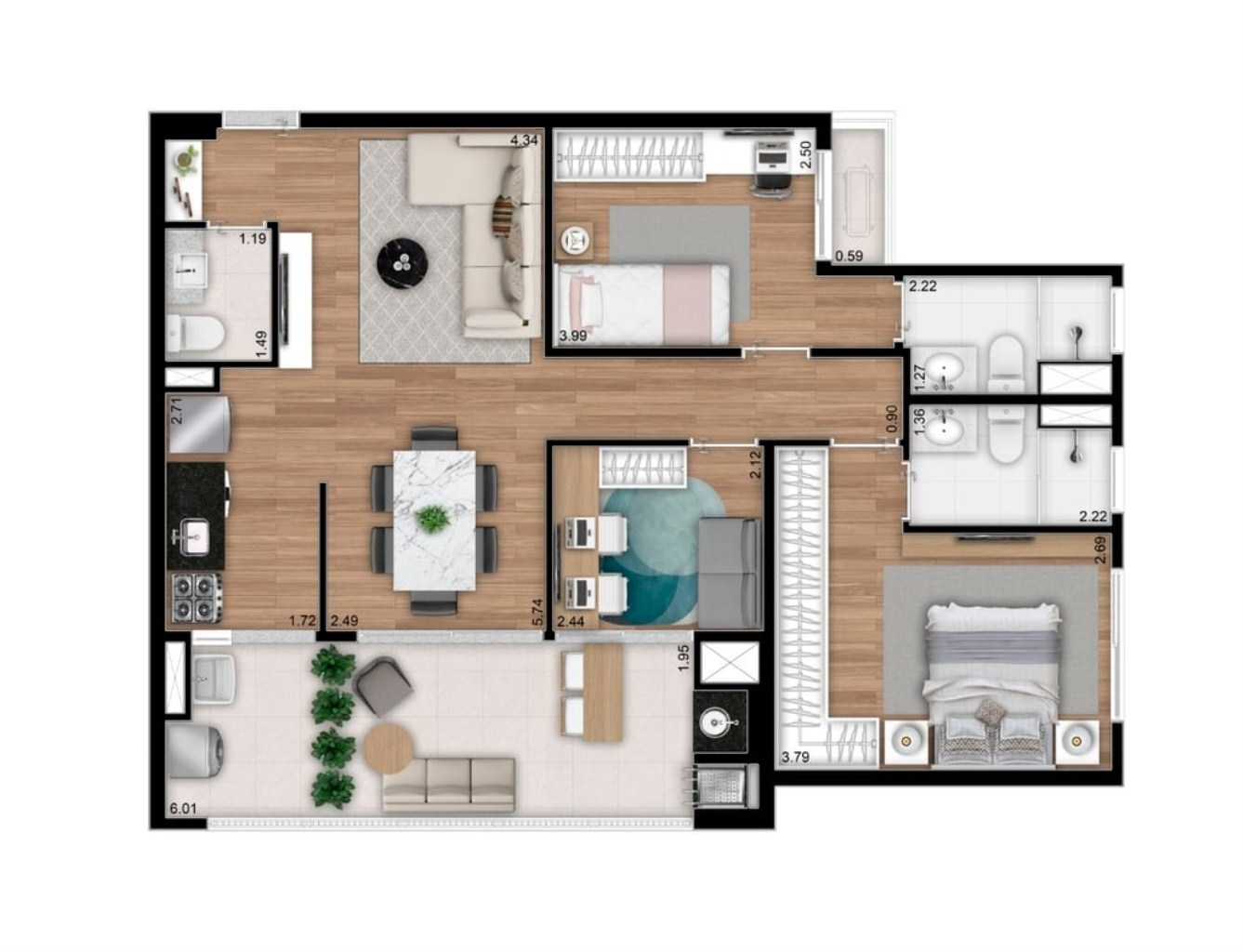 Apartamento, 1 quarto, 22 m² - Foto 25