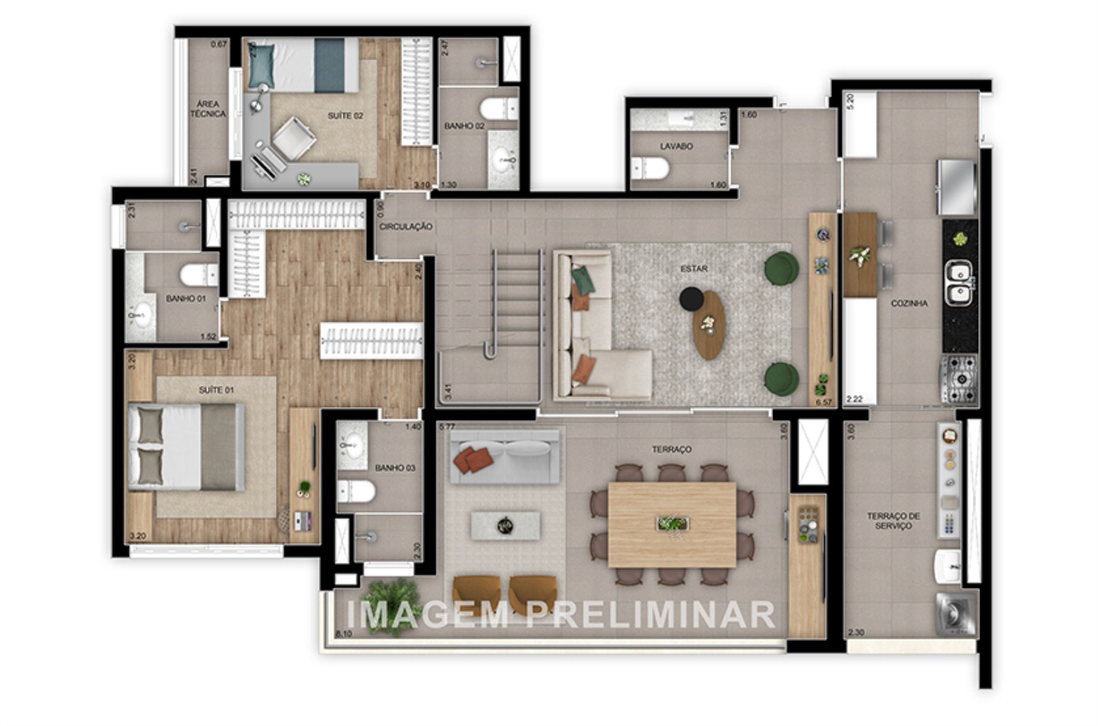 Apartamento à venda com 3 quartos, 128m² - Foto 38