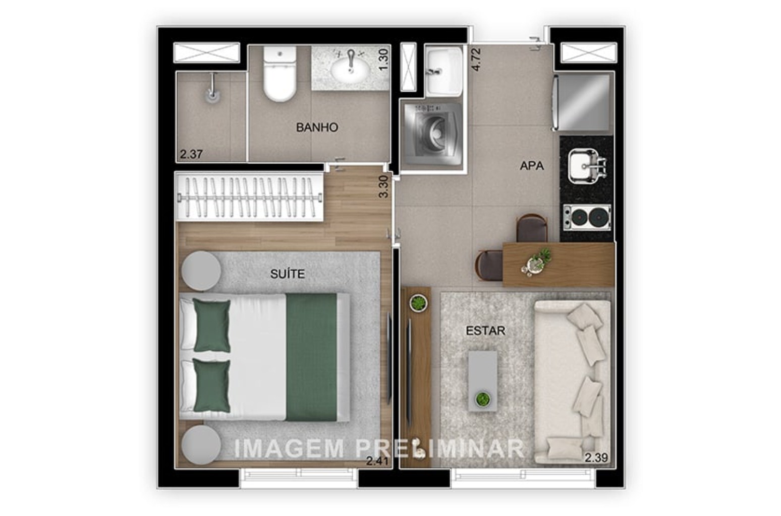 Apartamento à venda com 2 quartos, 38m² - Foto 28