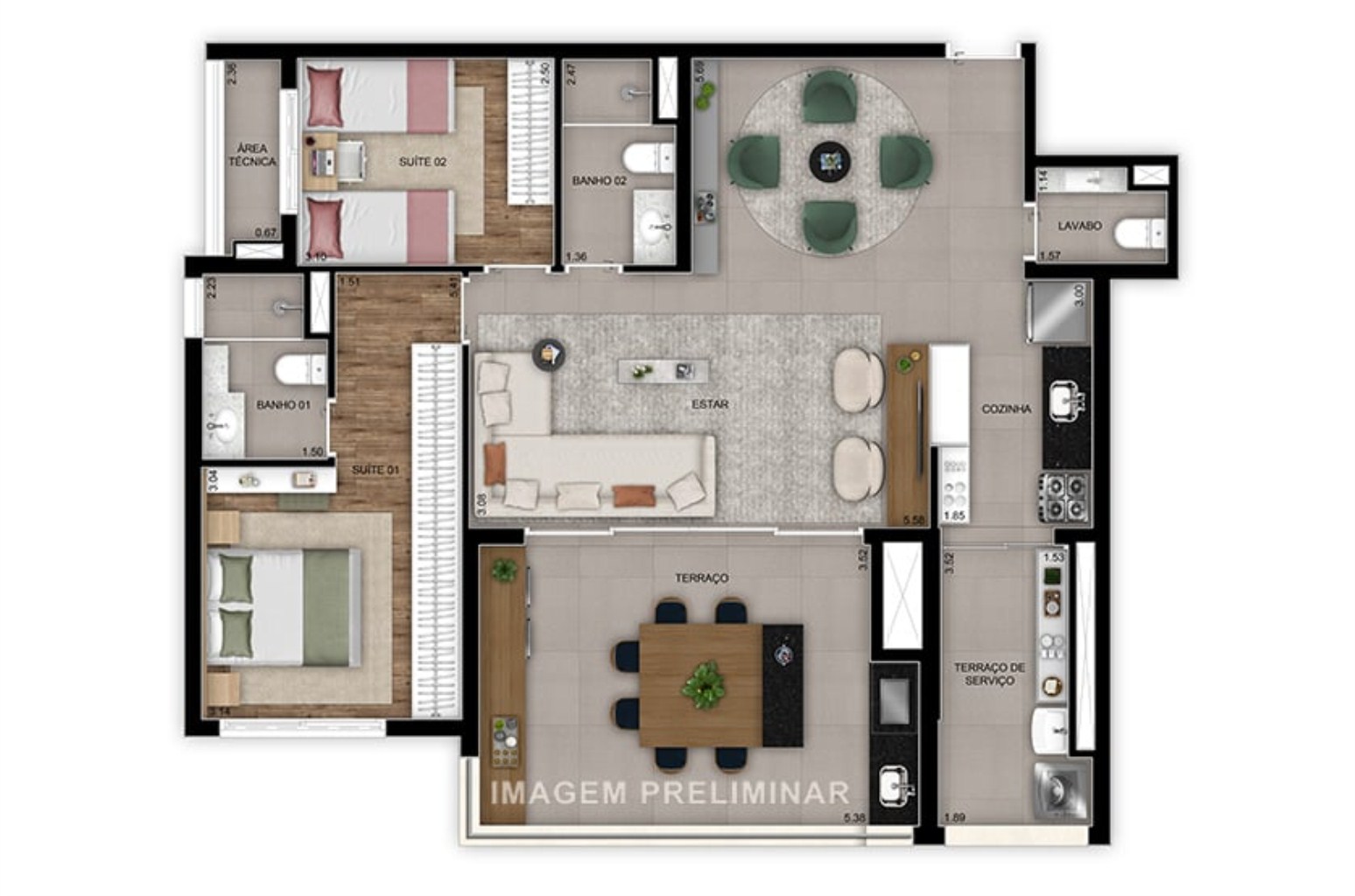 Apartamento à venda com 3 quartos, 102m² - Foto 33