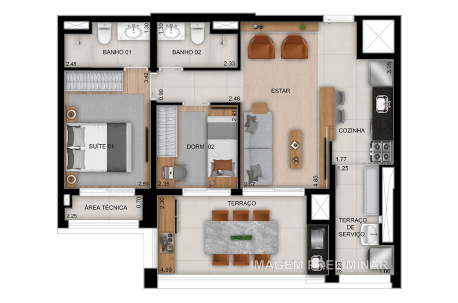 Apartamento à venda com 2 quartos, 75m² - Foto 22