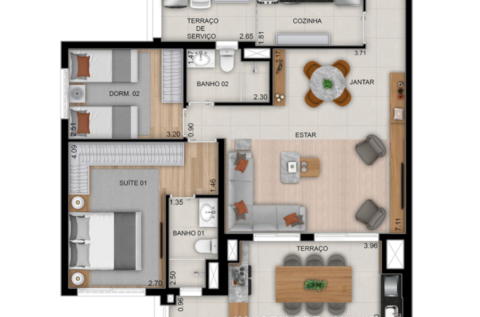 Apartamento à venda com 2 quartos, 75m² - Foto 24