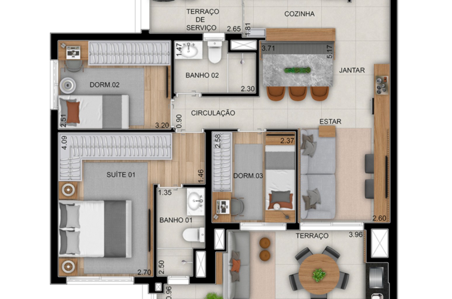 Apartamento à venda com 2 quartos, 70m² - Foto 23