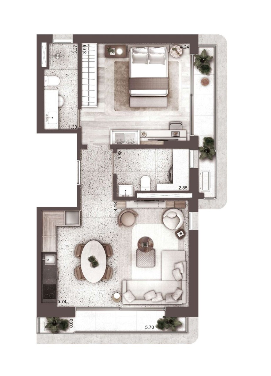 Apartamento à venda com 2 quartos, 106m² - Foto 21