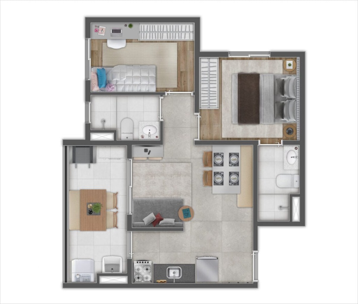 Apartamento, 2 quartos, 46 m² - Foto 17