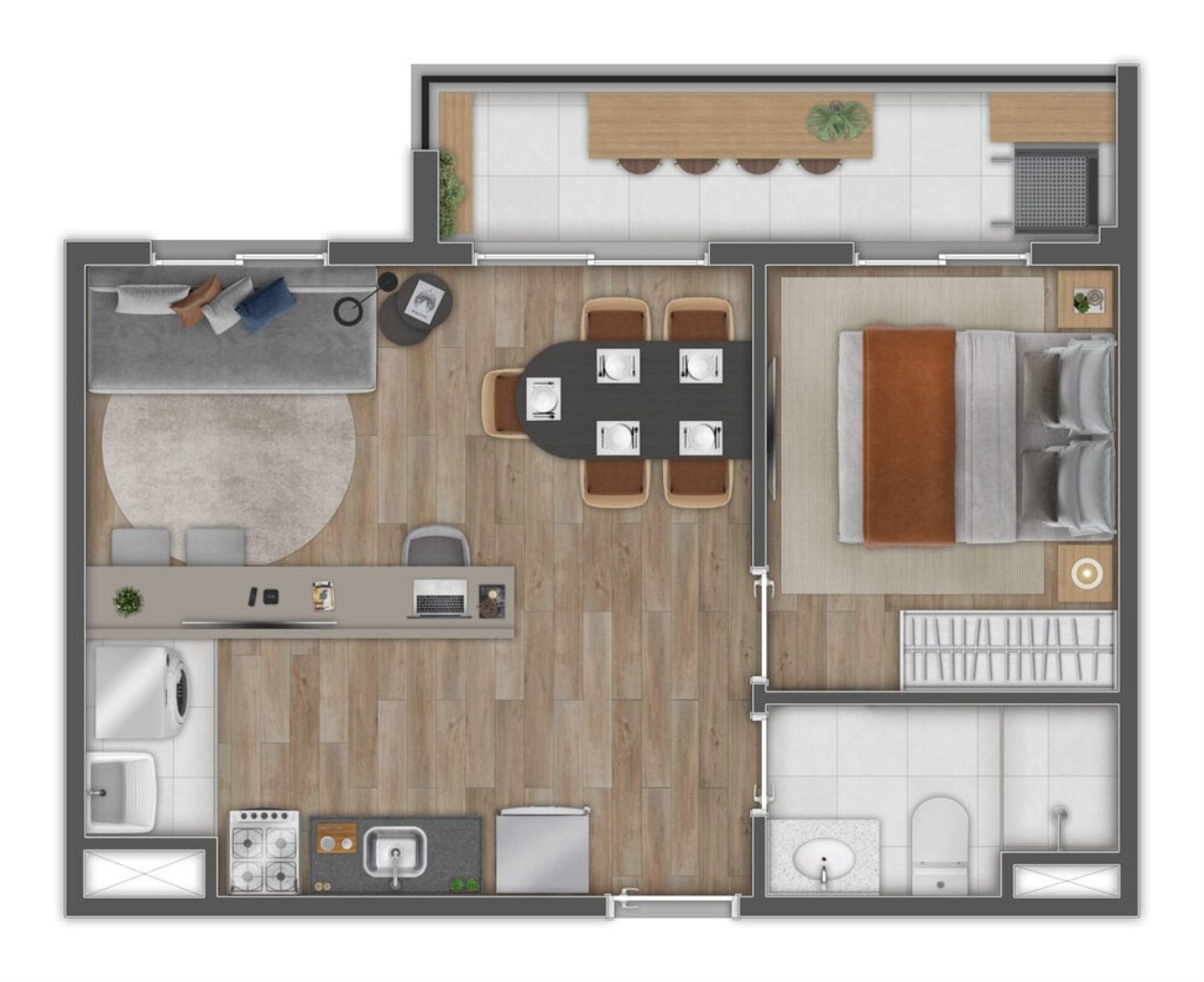 Apartamento, 2 quartos, 46 m² - Foto 15