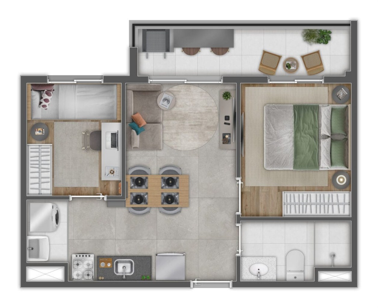 Apartamento, 2 quartos, 46 m² - Foto 16