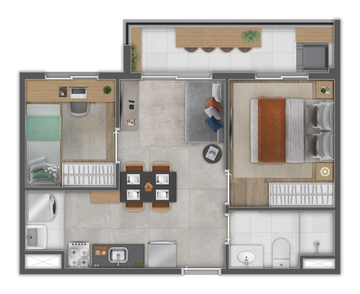 Apartamento, 2 quartos, 46 m² - Foto 14