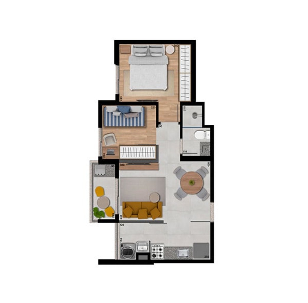 Apartamento, 2 quartos, 39 m² - Foto 18